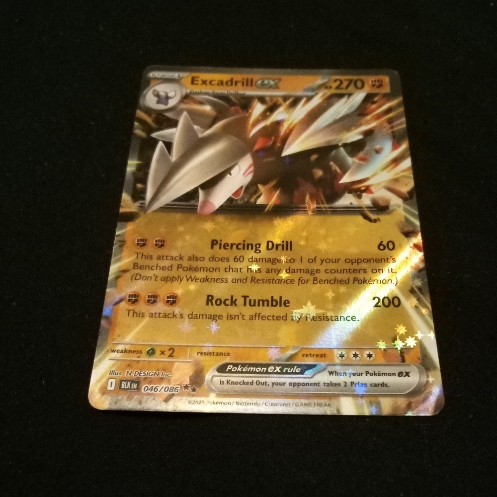 Pokemon Excadrill ex 046/086 Black Bolt Double Rare Holo